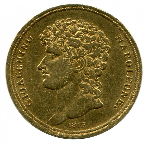 40 Лір 1813 рік Королівство обох Сицилій  Мюрат. 191