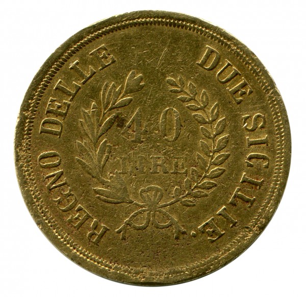 40 Лір 1813 рік Королівство обох Сицилій  Мюрат. 191