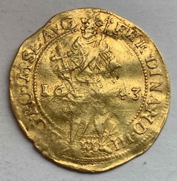 Дукат 1643 год. Аахен. 375