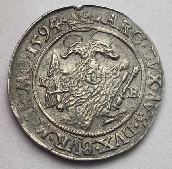 1/4 Талера 1594г. Австро-Венгрия. Кремница 82