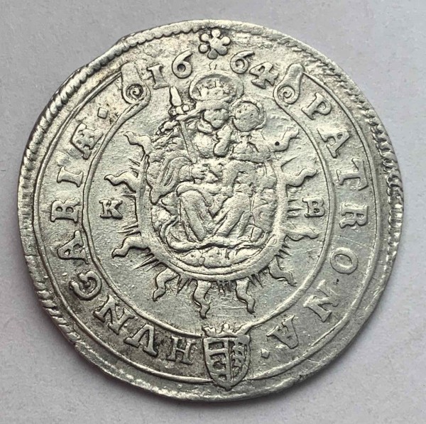 15 Крейцеров 1664г. Австрия. Кремница. 81