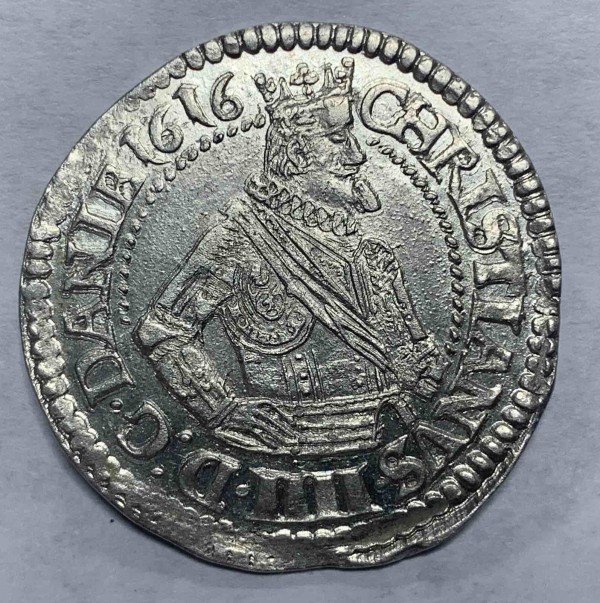 1 Марка 1616 год. Дания. 453