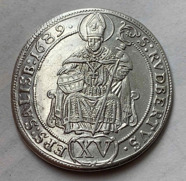 15 Крейцеров 1689 год. Австрия. Зальцбург. 287