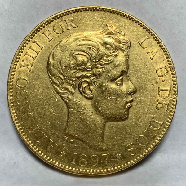 100 Песет 1897 год. Испания. 495