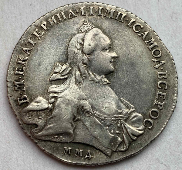 Рубль 1762 рік  ММД. 543