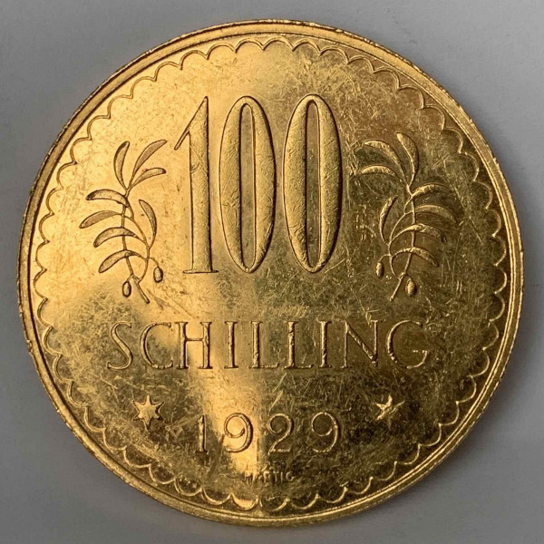 100 Шиллингов 1929 год. Австрия. 213