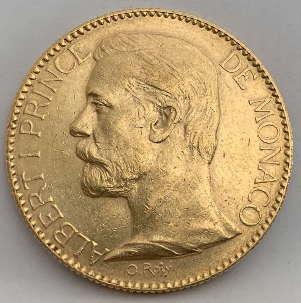 100  Франков 1895 год.Монако. 293