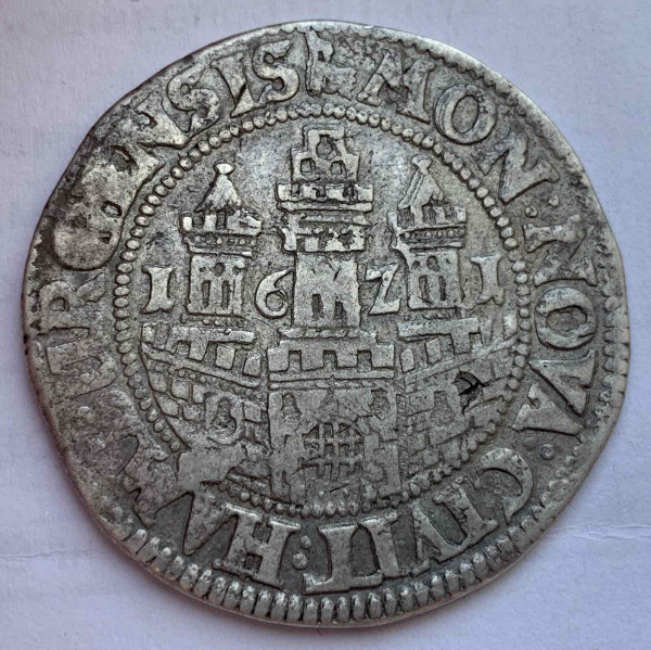 1/2 Талера 1621 рік  Нюрнберг. 516