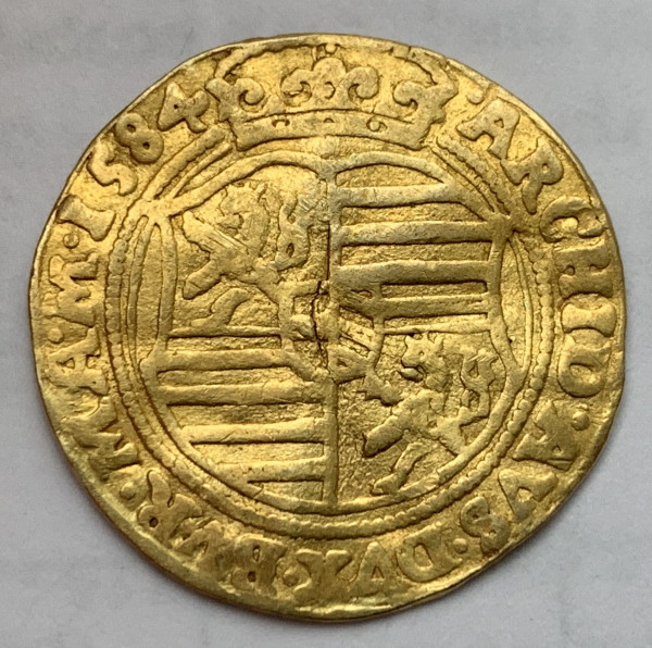 Дукат 1584 год Прага 384