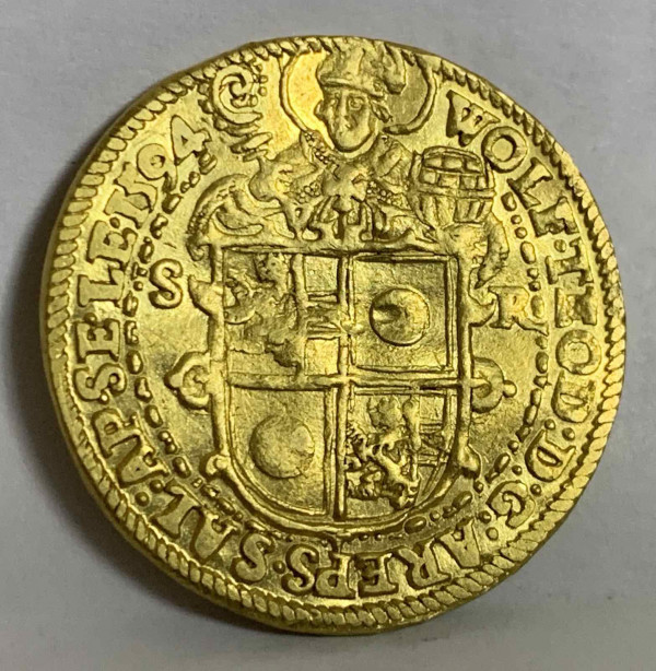 2 Дуката 1594 год. Зальцбург. 644