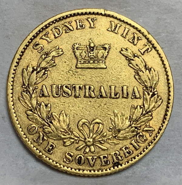 Соверен 1868 рік  Австралія. 754