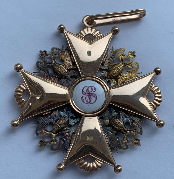 Знак ордена Святого Станислава 1-й степени . 329