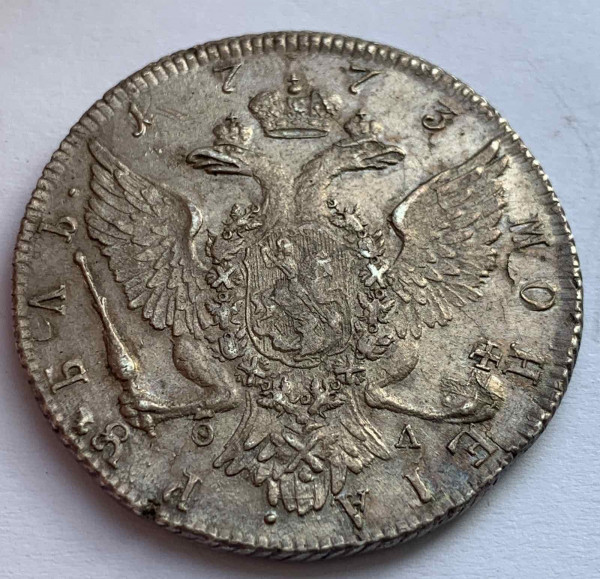 Рубль 1773 год ФЛ. 649