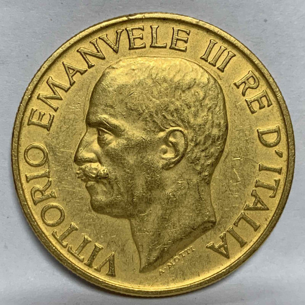 100 Лір 1923  рік  Італія. 665