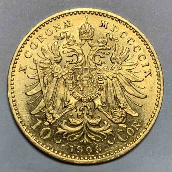 10 Крон 1909 рік  Австрія. 713