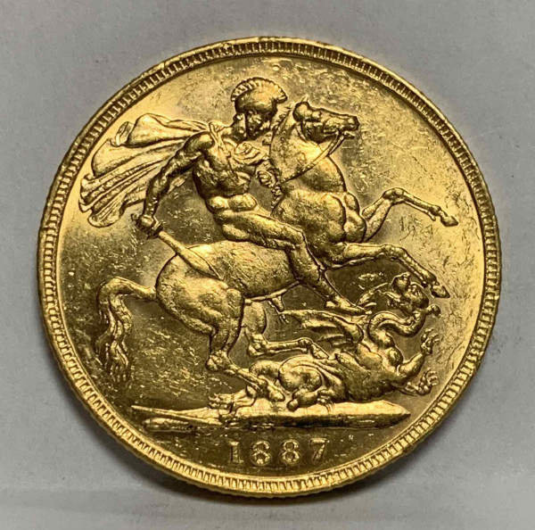 Соверен 1887 рік  Австралія. 772