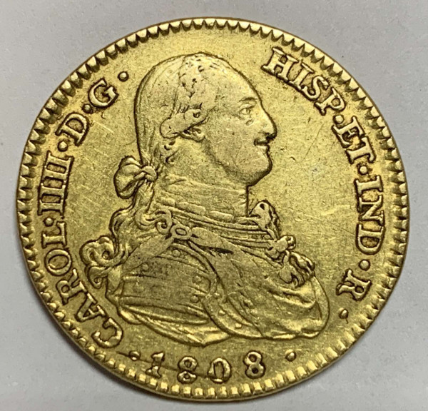 2 эскудо 1808 год. Испания. 773
