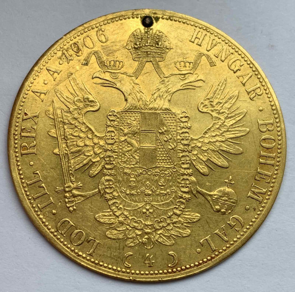 4 Дуката 1906 рік  Австрія. 800