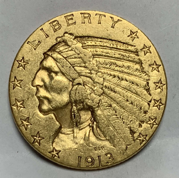 5 Долларов 1913 год. США. 824