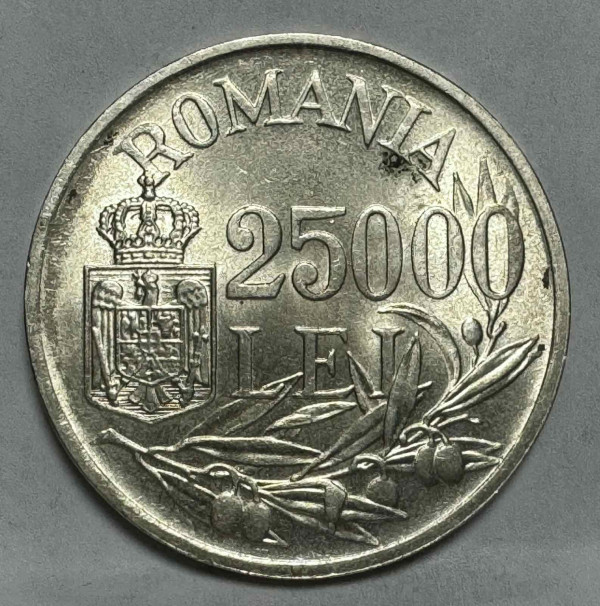 25000 Лей 1946 рік Румунія. 939
