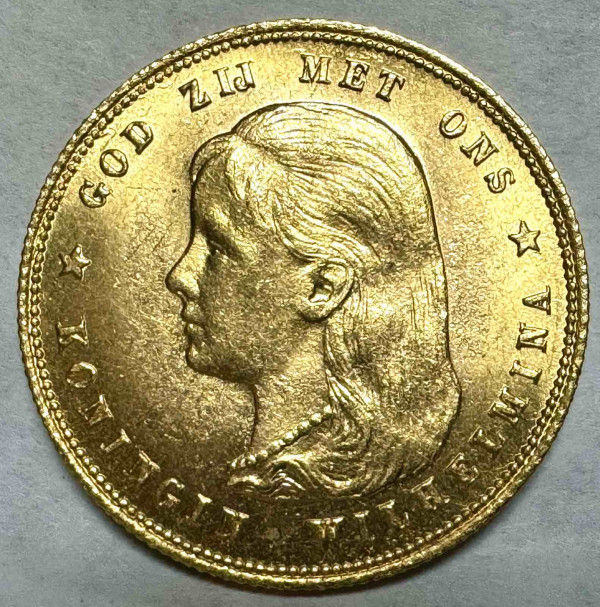 10 Гульденов 1897 рік  Нідерланди. 23