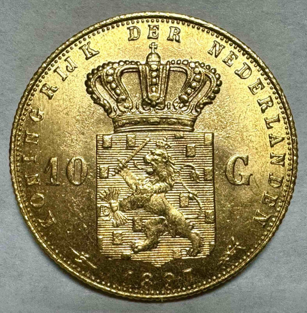 10 Гульденов 1897 рік  Нідерланди. 23