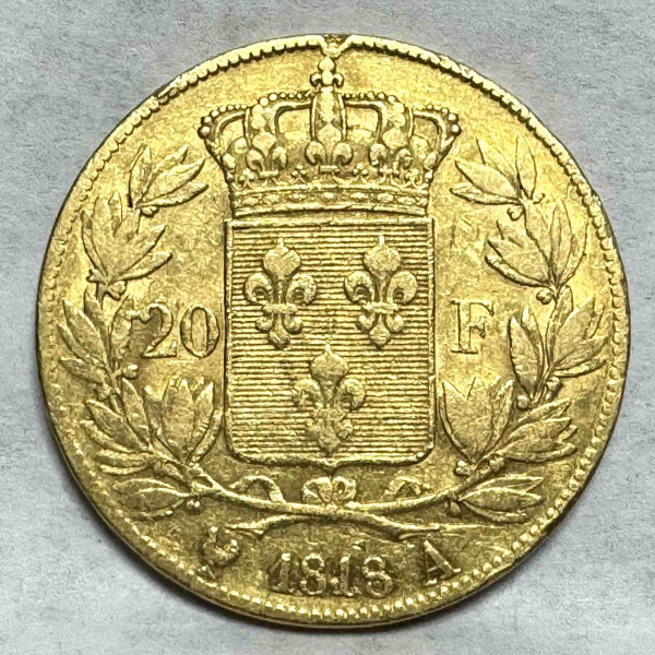 20 Франков 1818 год. Франция. 757