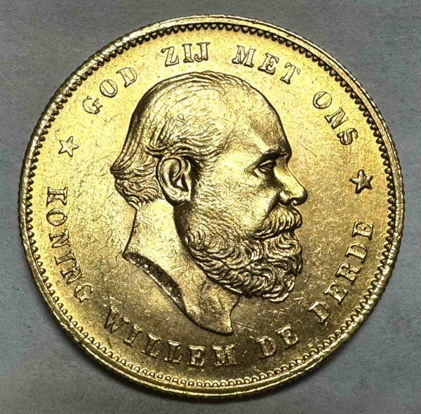10 Гульденов 1876  рік  Нідерланди. 581