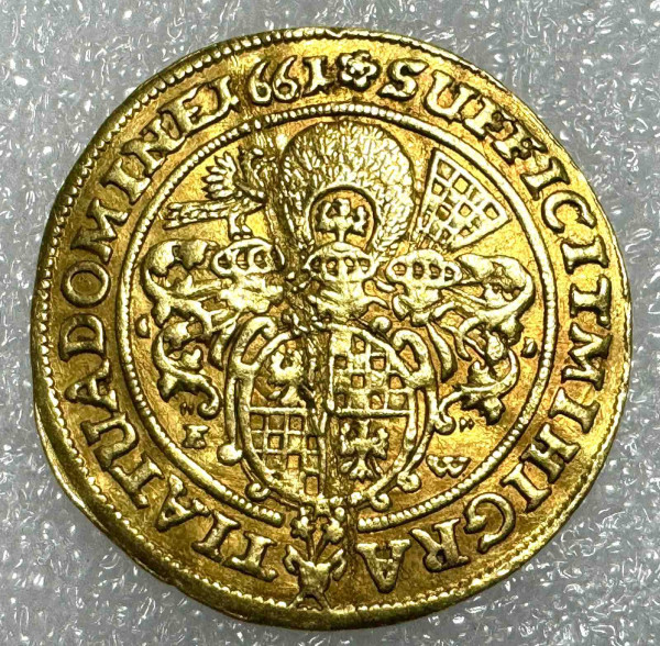 Дукат 1661 рік Сілезія-Лігніц-Бриг. 564
