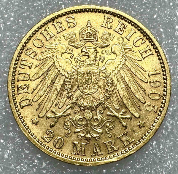 20 Марок 1905 рік Баварія. 945