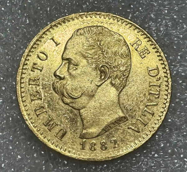 20 Лир 1882 год. Италия. 588