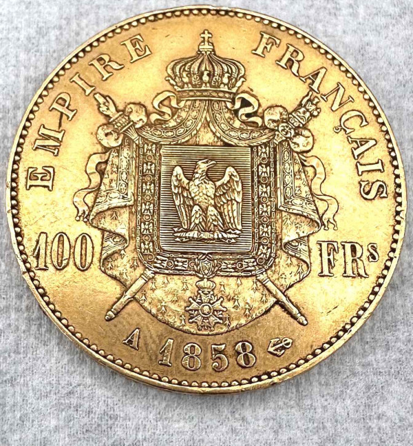 100  Франків 1858 рік Франція. 190