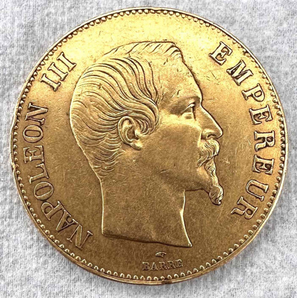 100  Франків 1858 рік Франція. 190