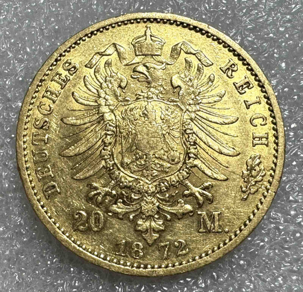 20 Марок 1872 рік  Пруссія. 795