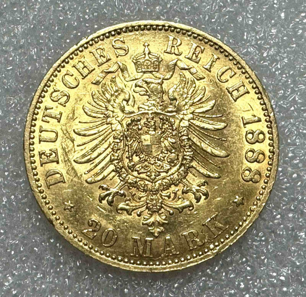 20 Марок 1888 рік Пруссія. 889