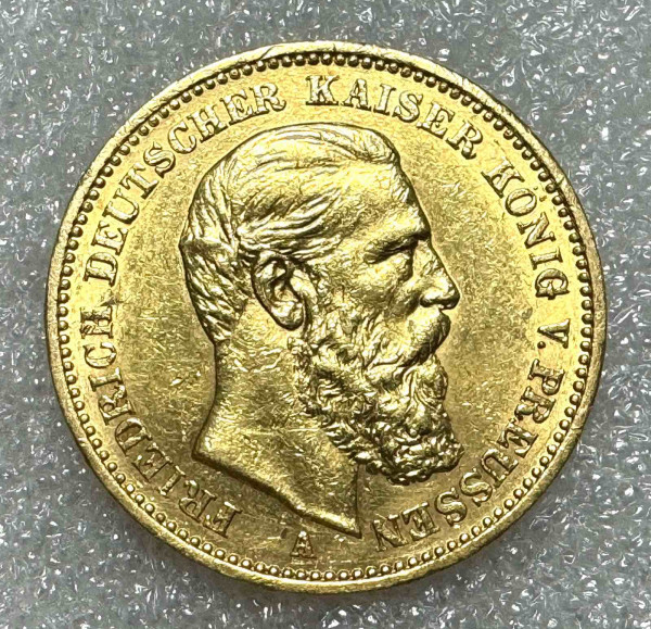 20 Марок 1888 рік Пруссія. 889