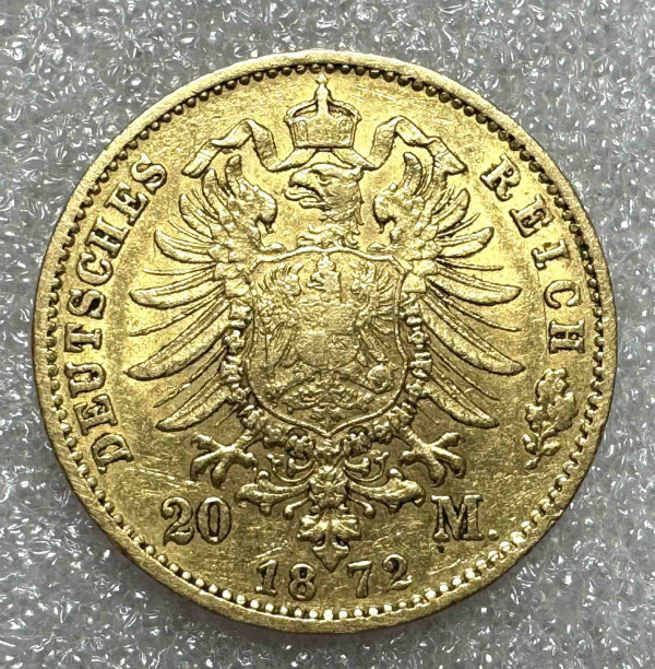 20 Марок 1872 рік Баден. 894