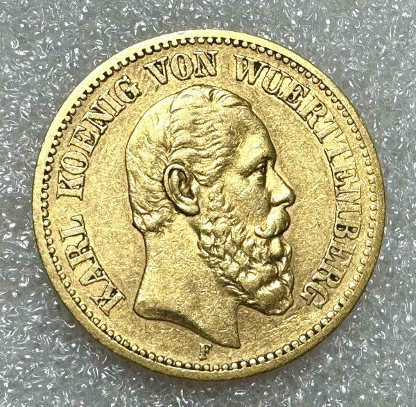 20 Марок 1873 год Вюртемберг. 895