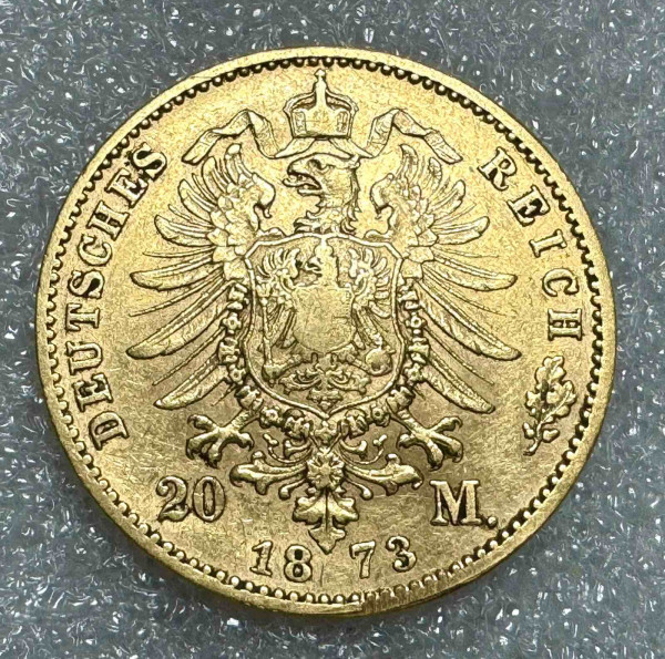 20 Марок 1873 год Вюртемберг. 895