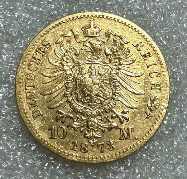 10 Марок 1873 рік  Саксонія. 899