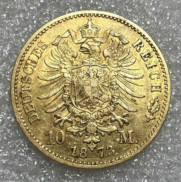 10 Марок 1873 год Пруссия. 903