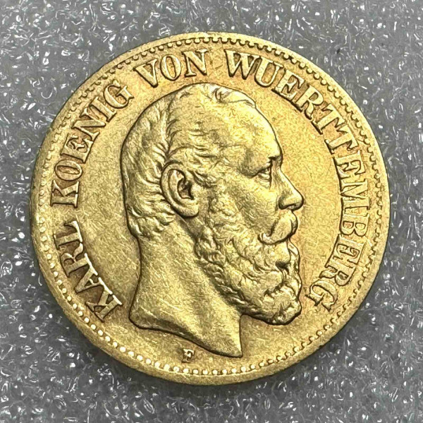 10 Марок 1876 рік Вюртемберг. 910