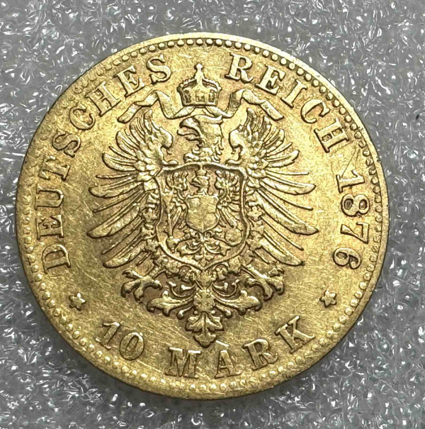 10 Марок 1876 рік Вюртемберг. 910