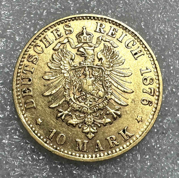 10 Марок 1876 рік Баварія. 911