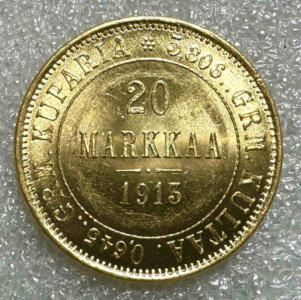 20 Марок 1913 год для Финляндии. 315