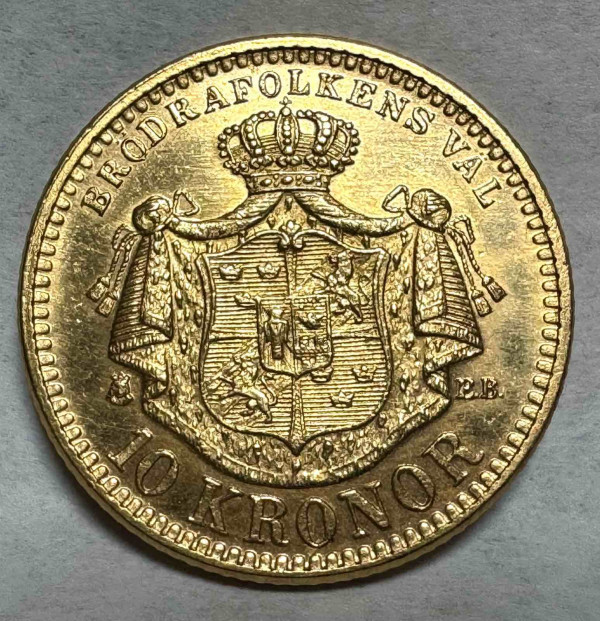 10 Крон 1901 рік  Швеція. 1068