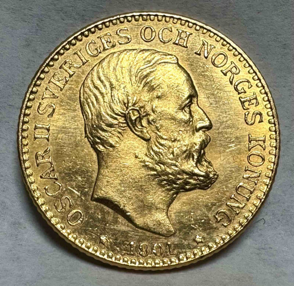 10 Крон 1901 рік  Швеція. 1068