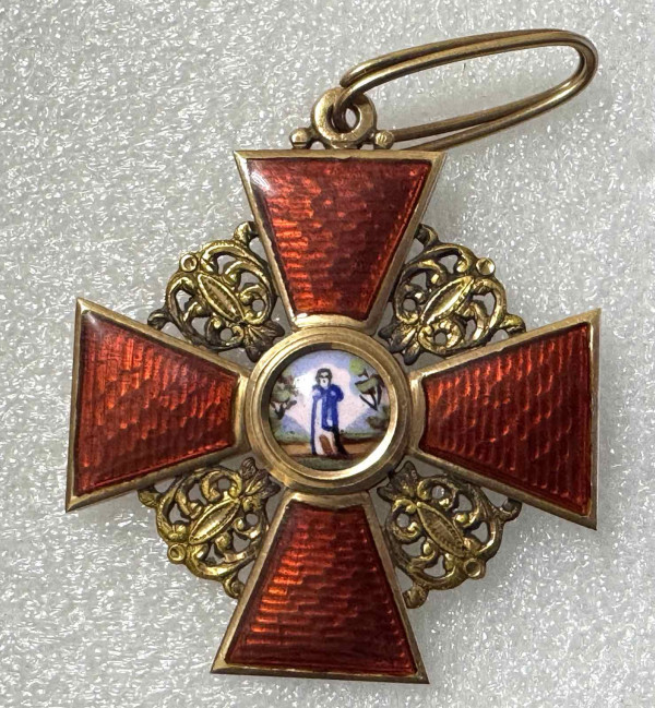 Знак ордена Святой Анны 2-й степени. 182