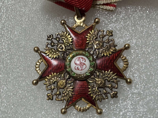 Знак ордена Святого Станіслава 3-го ступеня. 789