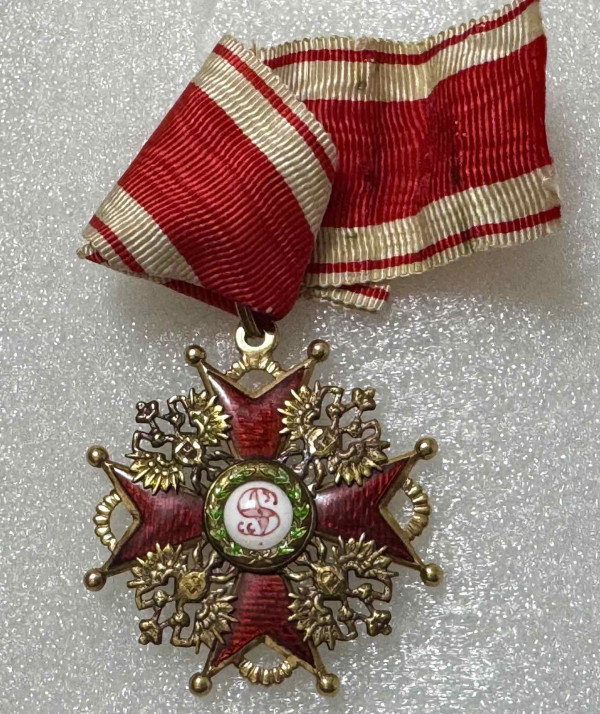 Знак ордена Святого Станіслава 3-го ступеня. 789